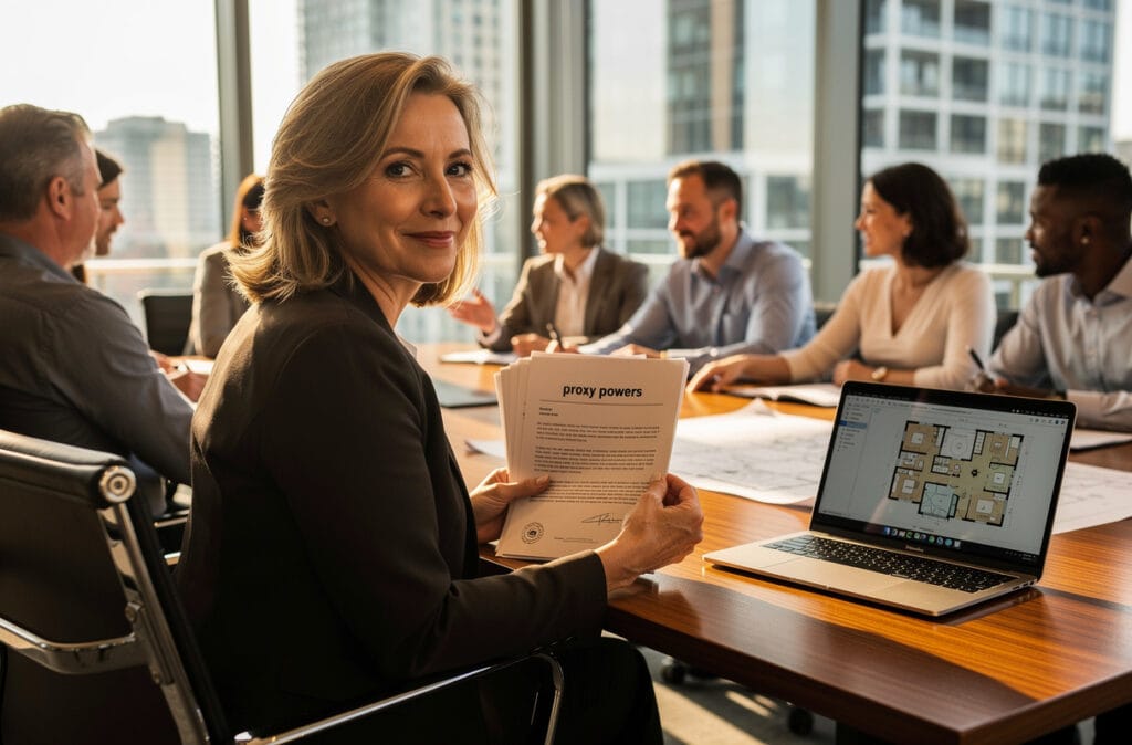 Donner pouvoir en AG copropriété requiert prudence et méthode pour choisir le bon mandataire. La loi autorise une représentation libre, mais interdit au syndic et ses proches de représenter un copropriétaire, sous peine de nullité des décisions. Le plafond est fixé à trois procurations par mandataire, sauf exception à 10 % des voix, garantissant une représentation équilibrée et évitant les conflits d’intérêts.
