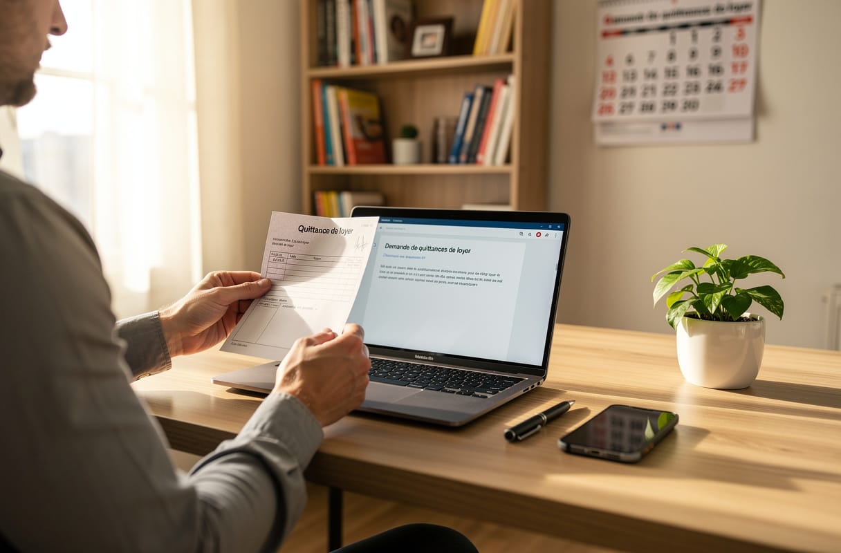La quittance de loyer peut être demandée par le locataire auprès du bailleur ou de l'agence, conformément à l'article 21 de la loi du 6 juillet 1989, qui impose sa délivrance gratuite dès paiement intégral du loyer et des charges. Ce justificatif officiel prouve le règlement et protège juridiquement le locataire dans ses démarches administratives.